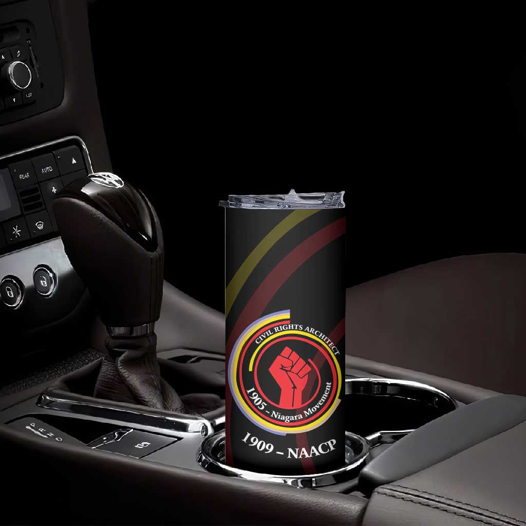 W.E.B. Du Bois Civil Rights Architect Skinny Tumbler Niagara Movement - NAACP Tribute Design - African Pride