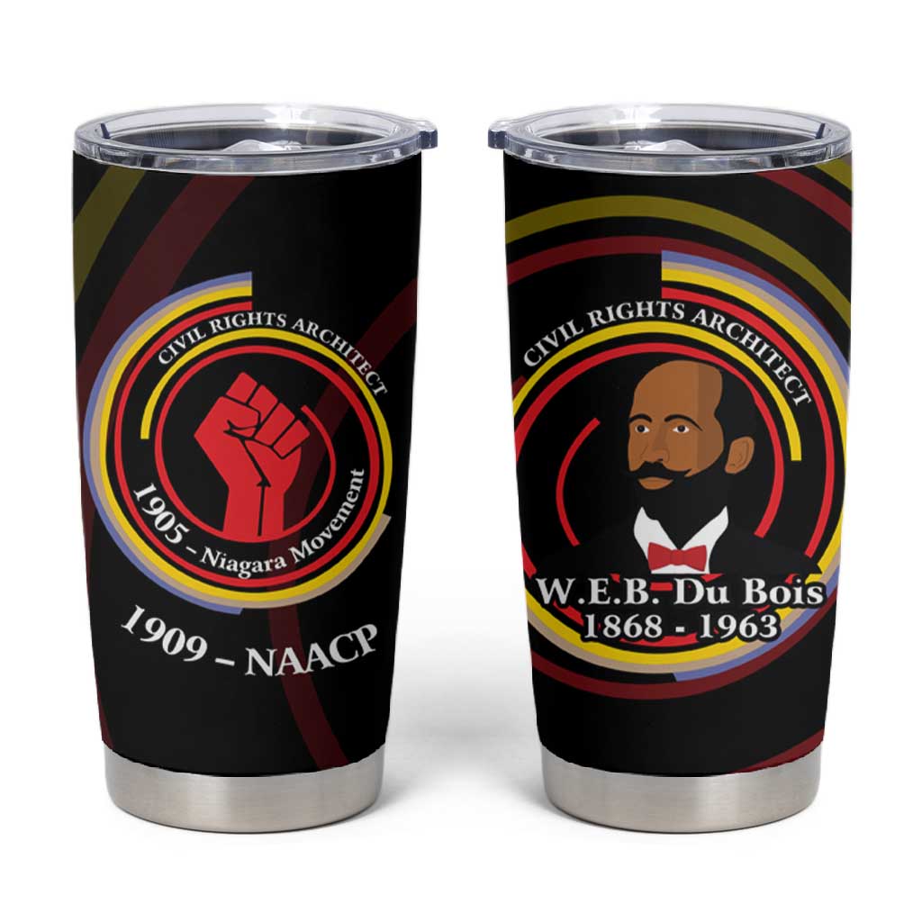 W.E.B. Du Bois Civil Rights Architect Tumbler Cup Niagara Movement - NAACP Tribute Design - African Pride