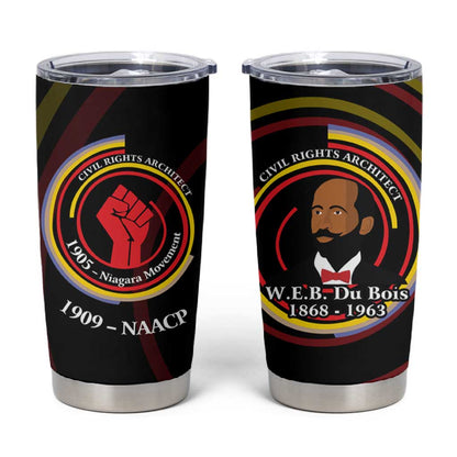 W.E.B. Du Bois Civil Rights Architect Tumbler Cup Niagara Movement - NAACP Tribute Design - African Pride