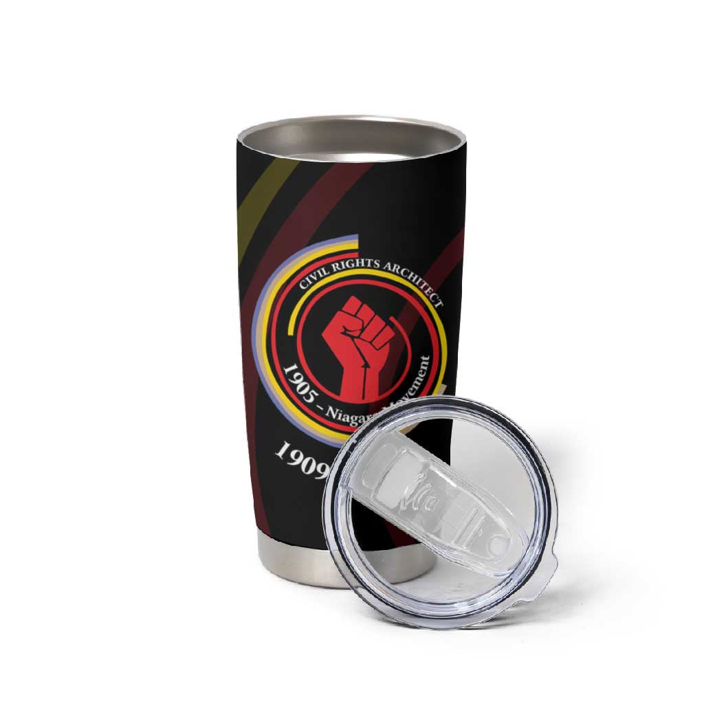 W.E.B. Du Bois Civil Rights Architect Tumbler Cup Niagara Movement - NAACP Tribute Design - African Pride