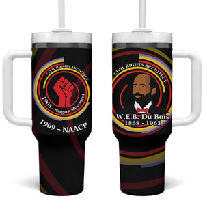 W.E.B. Du Bois Civil Rights Architect Tumbler With Handle Niagara Movement - NAACP Tribute Design - African Pride
