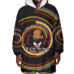 W.E.B. Du Bois Civil Rights Architect Wearable Blanket Hoodie Niagara Movement - NAACP Tribute Design - African Pride