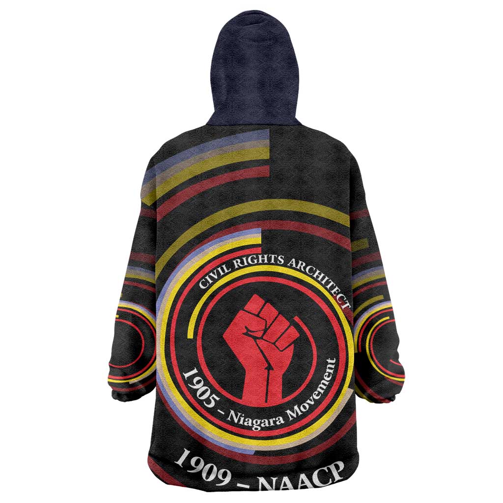 W.E.B. Du Bois Civil Rights Architect Wearable Blanket Hoodie Niagara Movement - NAACP Tribute Design - African Pride