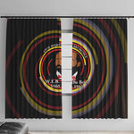 W.E.B. Du Bois Civil Rights Architect Window Curtain Niagara Movement - NAACP Tribute Design - African Pride