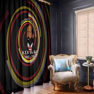 W.E.B. Du Bois Civil Rights Architect Window Curtain Niagara Movement - NAACP Tribute Design - African Pride