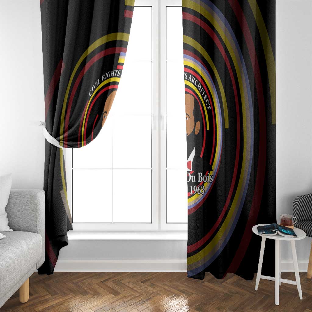 W.E.B. Du Bois Civil Rights Architect Window Curtain Niagara Movement - NAACP Tribute Design - African Pride