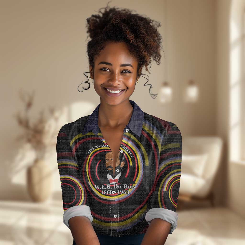 W.E.B. Du Bois Civil Rights Architect Women Casual Shirt Niagara Movement - NAACP Tribute Design - African Pride