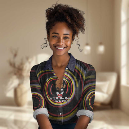 W.E.B. Du Bois Civil Rights Architect Women Casual Shirt Niagara Movement - NAACP Tribute Design - African Pride