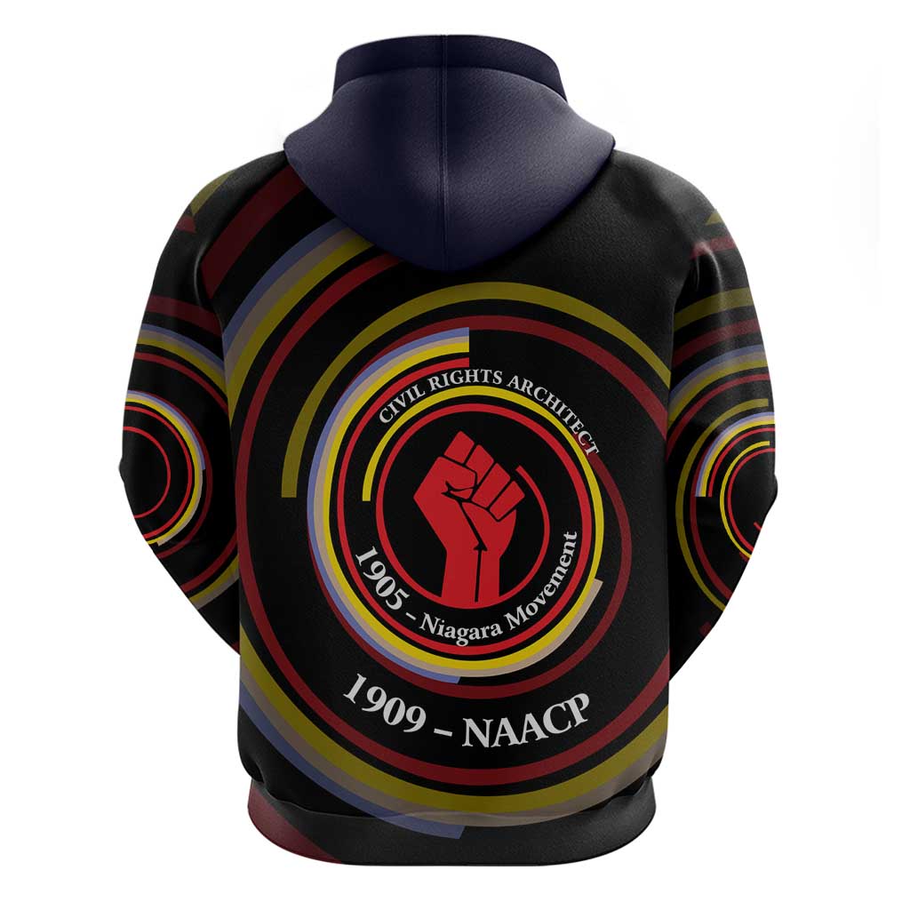 W.E.B. Du Bois Civil Rights Architect Zip Hoodie Niagara Movement - NAACP Tribute Design - African Pride
