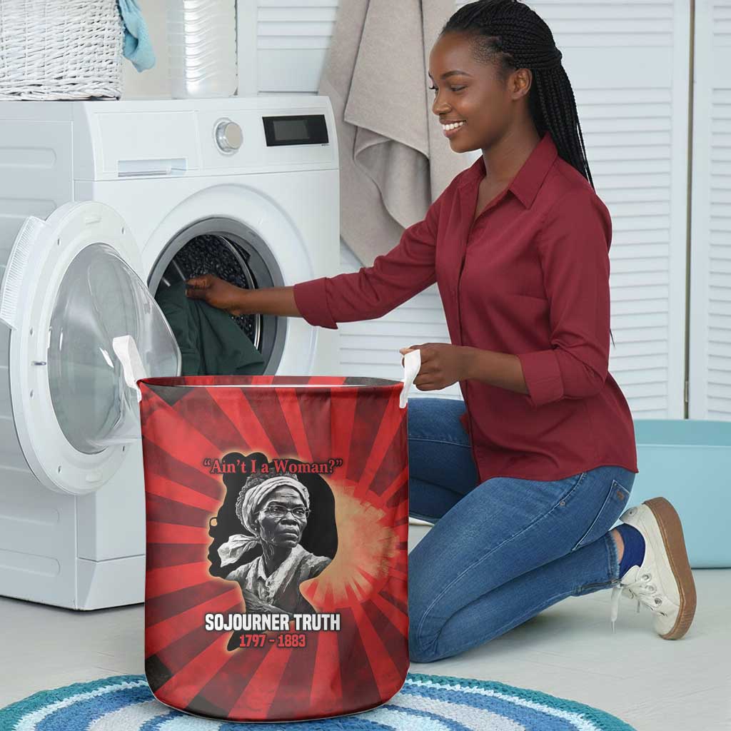 Sojourner Truth Laundry Basket Ain’t I a Woman - Akron 1851 Speech Tribute Design - African Pride