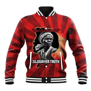 Sojourner Truth Baseball Jacket Ain’t I a Woman - Akron 1851 Speech Tribute Design - African Pride
