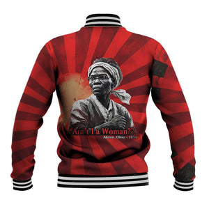Sojourner Truth Baseball Jacket Ain’t I a Woman - Akron 1851 Speech Tribute Design - African Pride