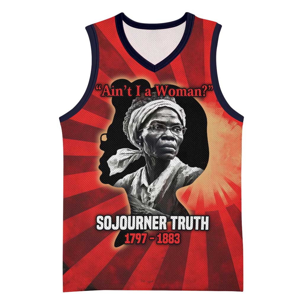 Sojourner Truth Basketball Jersey Ain’t I a Woman - Akron 1851 Speech Tribute Design - African Pride