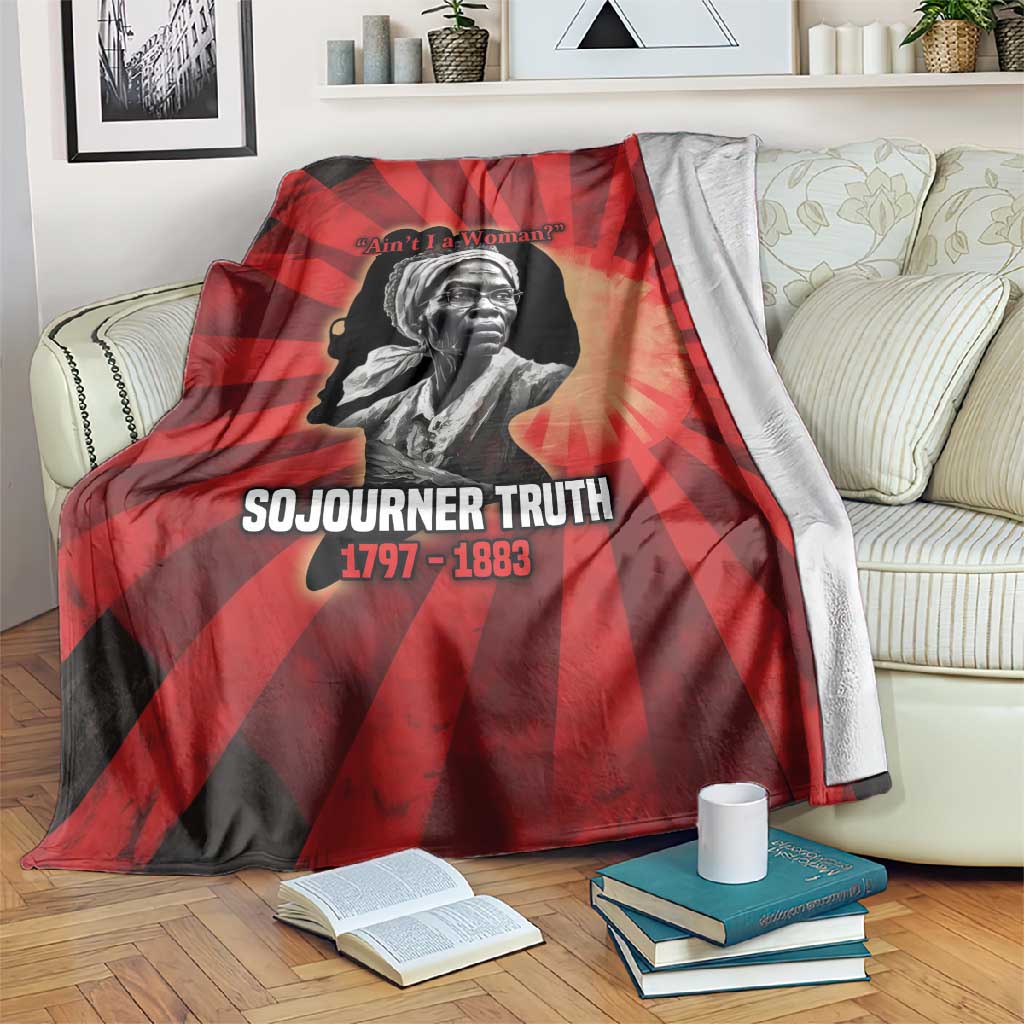 Sojourner Truth Blanket Ain’t I a Woman - Akron 1851 Speech Tribute Design - African Pride