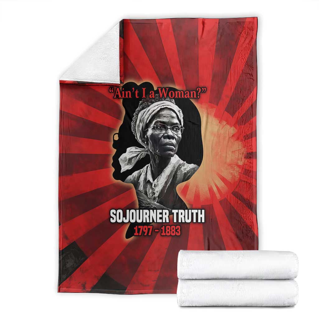 Sojourner Truth Blanket Ain’t I a Woman - Akron 1851 Speech Tribute Design - African Pride