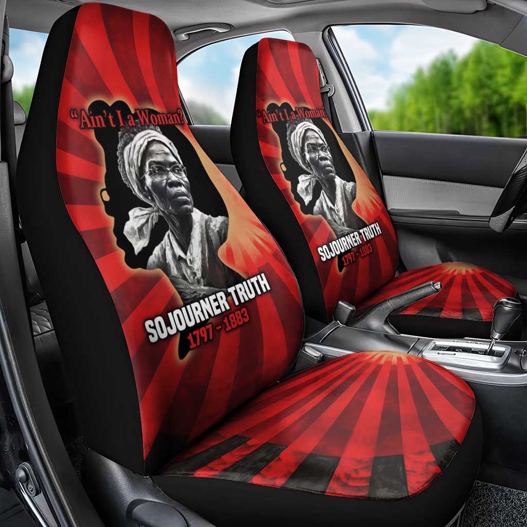 Sojourner Truth Car Seat Cover Ain’t I a Woman - Akron 1851 Speech Tribute Design - African Pride