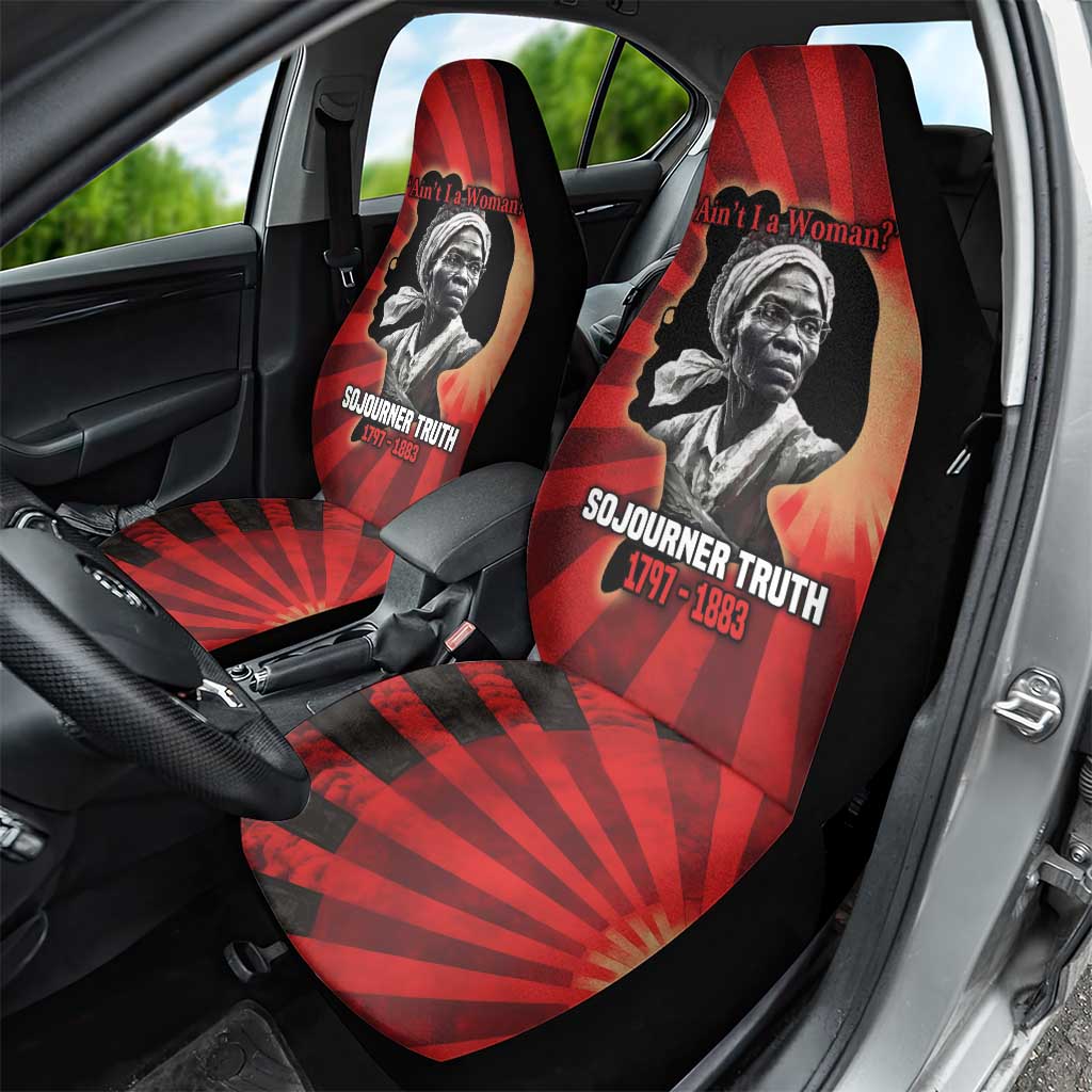 Sojourner Truth Car Seat Cover Ain’t I a Woman - Akron 1851 Speech Tribute Design - African Pride