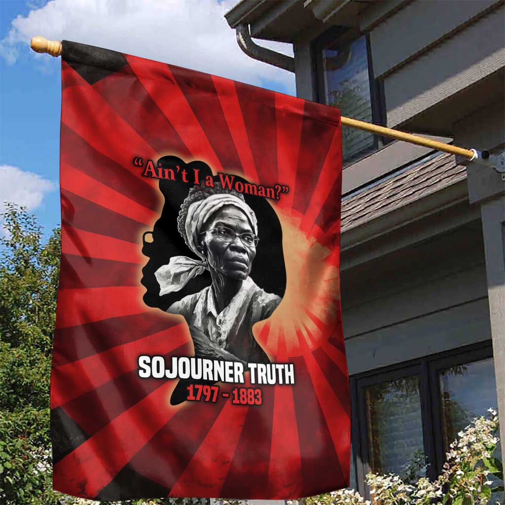 Sojourner Truth Garden Flag Ain’t I a Woman - Akron 1851 Speech Tribute Design - African Pride