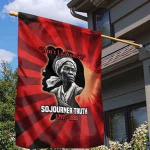 Sojourner Truth Garden Flag Ain’t I a Woman - Akron 1851 Speech Tribute Design - African Pride