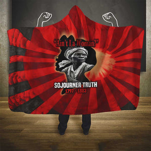 Sojourner Truth Hooded Blanket Ain’t I a Woman - Akron 1851 Speech Tribute Design - African Pride