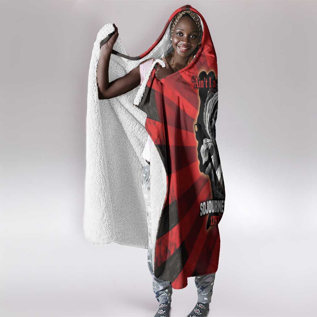 Sojourner Truth Hooded Blanket Ain’t I a Woman - Akron 1851 Speech Tribute Design - African Pride