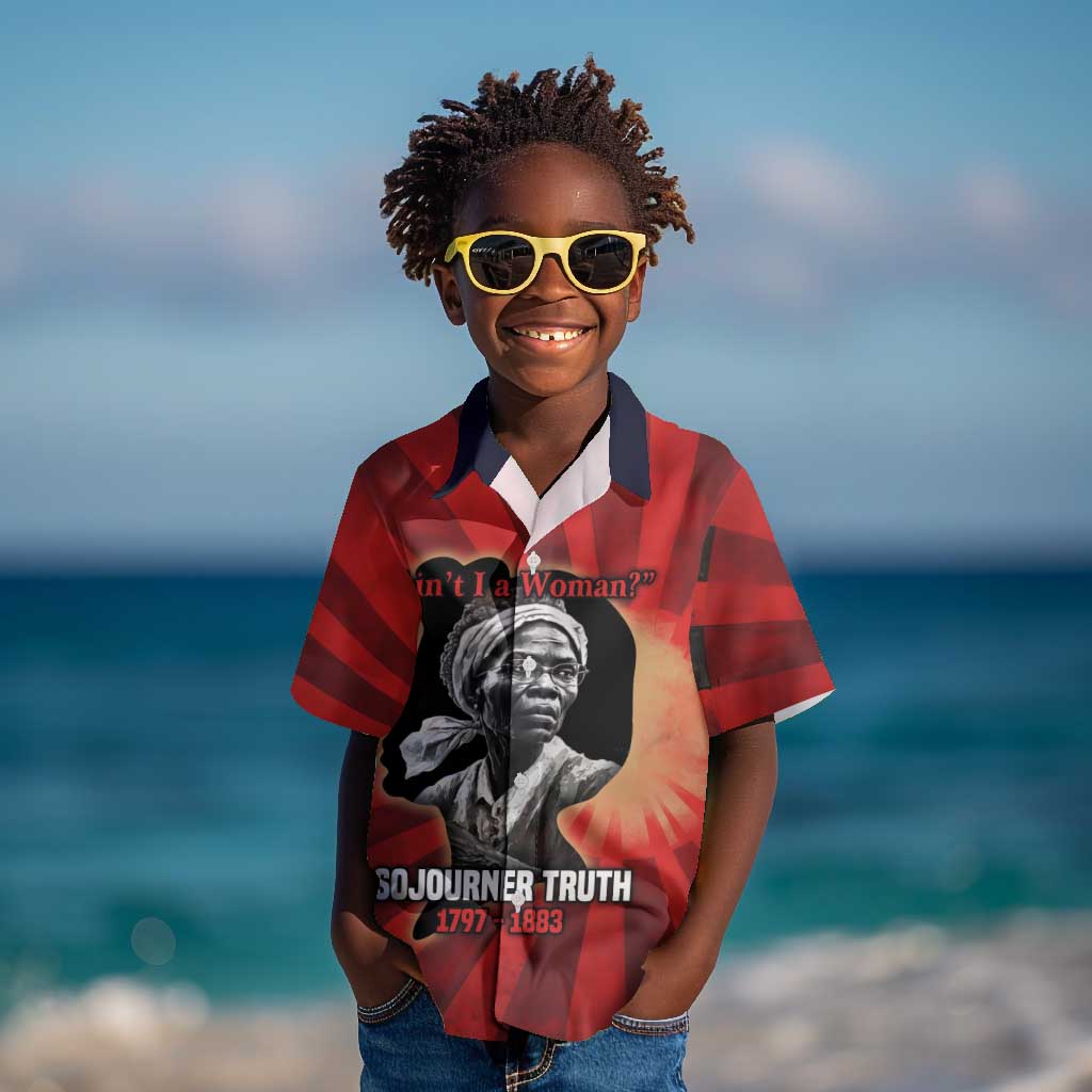 Sojourner Truth Kid Hawaiian Shirt Aint I a Woman - Akron 1851 Speech Tribute Design TS04