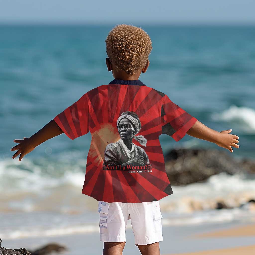 Sojourner Truth Kid Hawaiian Shirt Aint I a Woman - Akron 1851 Speech Tribute Design TS04