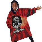 Sojourner Truth Kid Wearable Blanket Hoodie Ain’t I a Woman - Akron 1851 Speech Tribute Design - African Pride