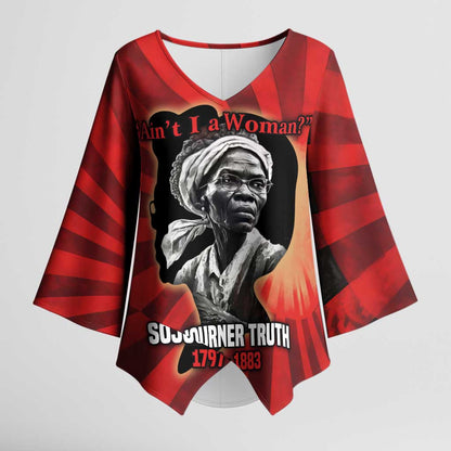 Sojourner Truth Kimono Sleeve Blouse Ain’t I a Woman - Akron 1851 Speech Tribute Design - African Pride