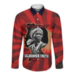 Sojourner Truth Long Sleeve Button Shirt Ain’t I a Woman - Akron 1851 Speech Tribute Design - African Pride