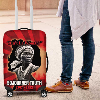 Sojourner Truth Luggage Cover Ain’t I a Woman - Akron 1851 Speech Tribute Design - African Pride