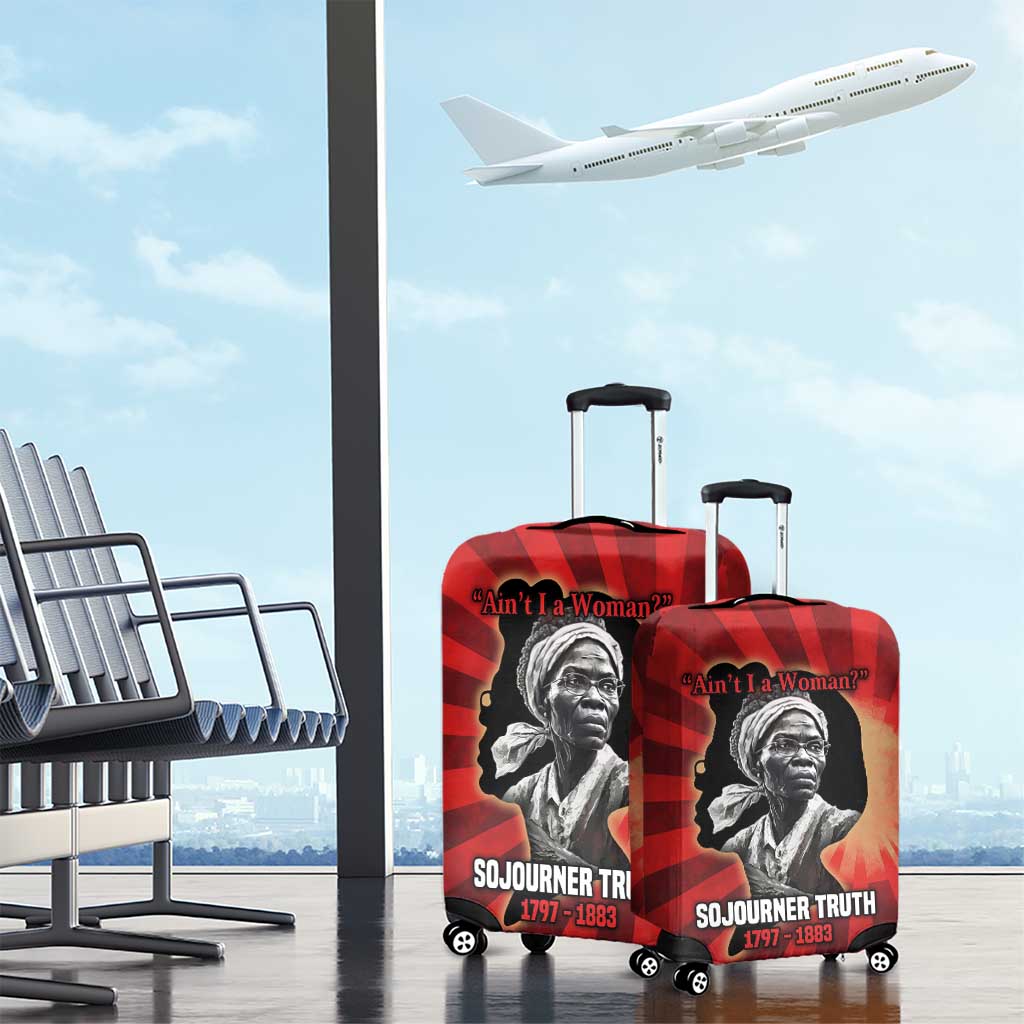 Sojourner Truth Luggage Cover Ain’t I a Woman - Akron 1851 Speech Tribute Design - African Pride