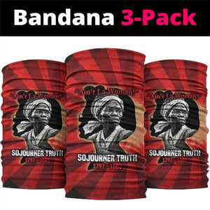 Sojourner Truth Neck Gaiter Ain’t I a Woman - Akron 1851 Speech Tribute Design - African Pride