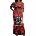 Sojourner Truth Off Shoulder Maxi Dress Ain’t I a Woman - Akron 1851 Speech Tribute Design - African Pride