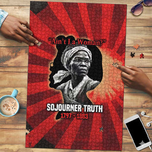 Sojourner Truth Puzzle Ain’t I a Woman - Akron 1851 Speech Tribute Design - African Pride