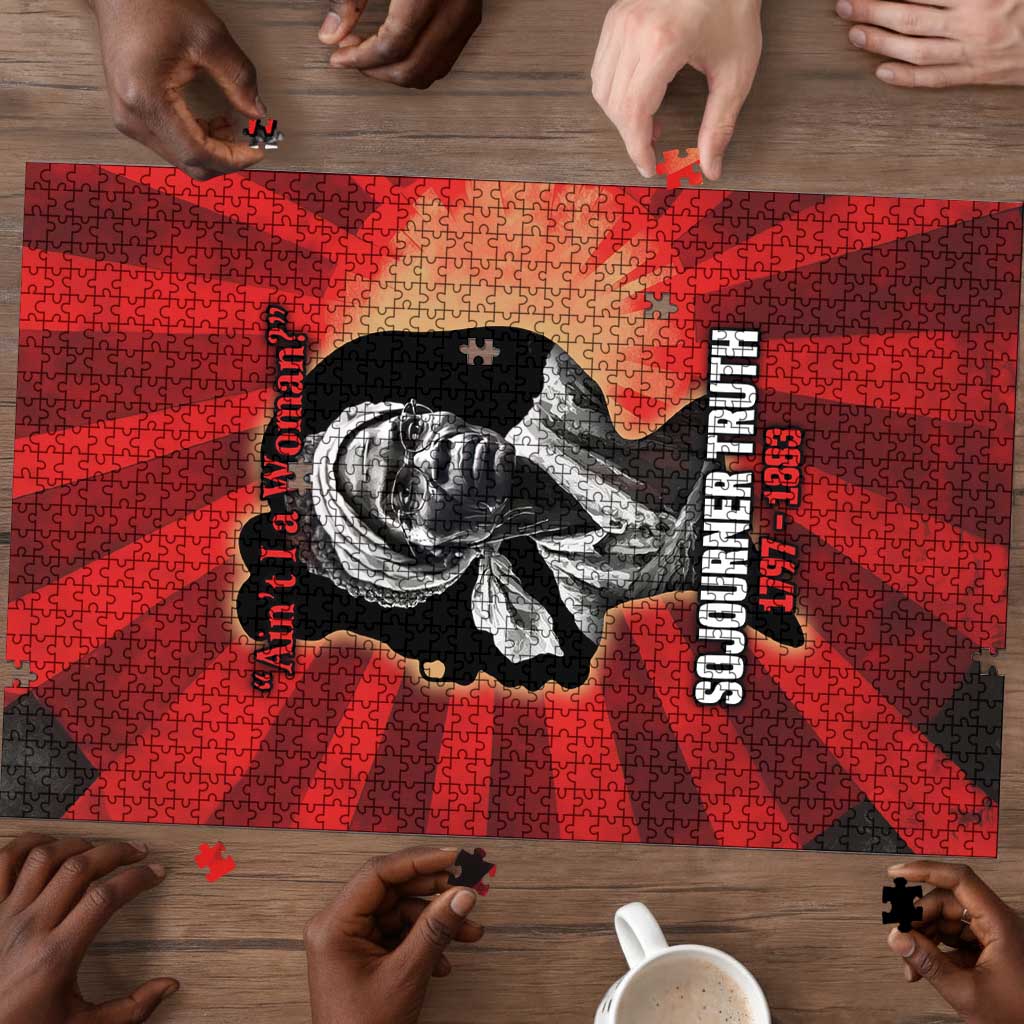 Sojourner Truth Puzzle Ain’t I a Woman - Akron 1851 Speech Tribute Design - African Pride