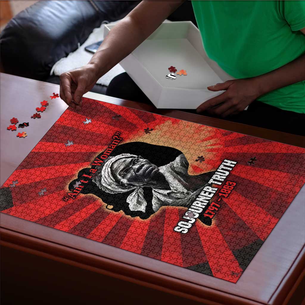 Sojourner Truth Puzzle Ain’t I a Woman - Akron 1851 Speech Tribute Design - African Pride