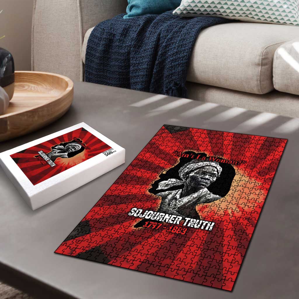 Sojourner Truth Puzzle Ain’t I a Woman - Akron 1851 Speech Tribute Design - African Pride