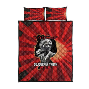 Sojourner Truth Quilt Bed Set Ain’t I a Woman - Akron 1851 Speech Tribute Design - African Pride