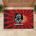 Sojourner Truth Rubber Doormat Ain’t I a Woman - Akron 1851 Speech Tribute Design - African Pride