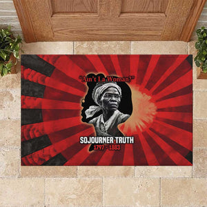 Sojourner Truth Rubber Doormat Ain’t I a Woman - Akron 1851 Speech Tribute Design - African Pride