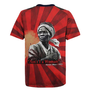Sojourner Truth Rugby Jersey Aint I a Woman - Akron 1851 Speech Tribute Design TS04