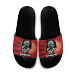 Sojourner Truth Slide Sandals Ain’t I a Woman - Akron 1851 Speech Tribute Design - African Pride