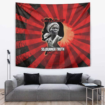 Sojourner Truth Tapestry Ain’t I a Woman - Akron 1851 Speech Tribute Design - African Pride