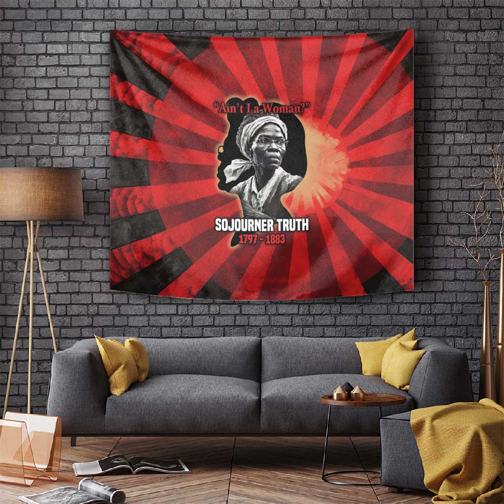 Sojourner Truth Tapestry Ain’t I a Woman - Akron 1851 Speech Tribute Design - African Pride