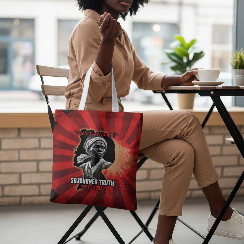Sojourner Truth Tote Bag Ain’t I a Woman - Akron 1851 Speech Tribute Design - African Pride