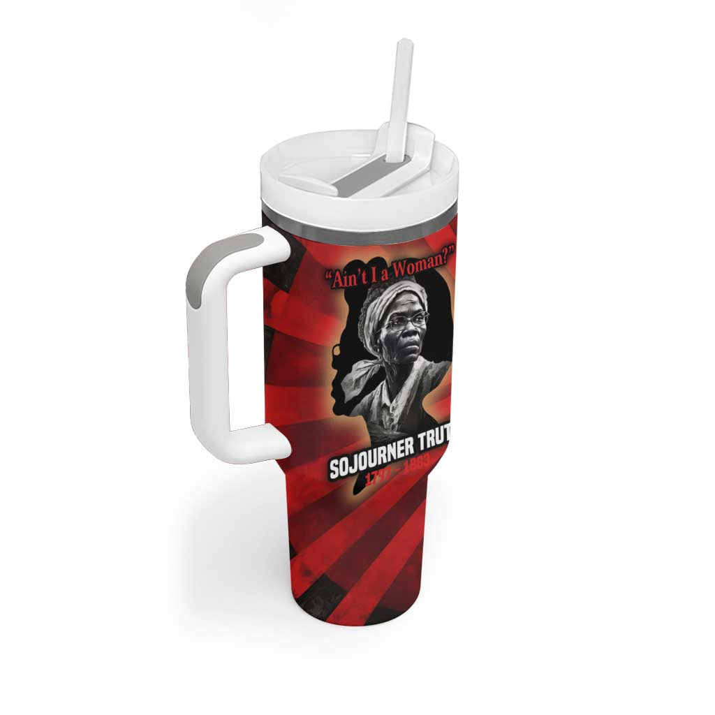 Sojourner Truth Tumbler With Handle Ain’t I a Woman - Akron 1851 Speech Tribute Design - African Pride