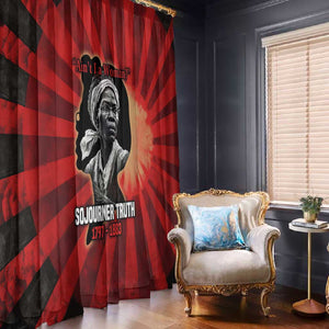 Sojourner Truth Window Curtain Ain’t I a Woman - Akron 1851 Speech Tribute Design - African Pride
