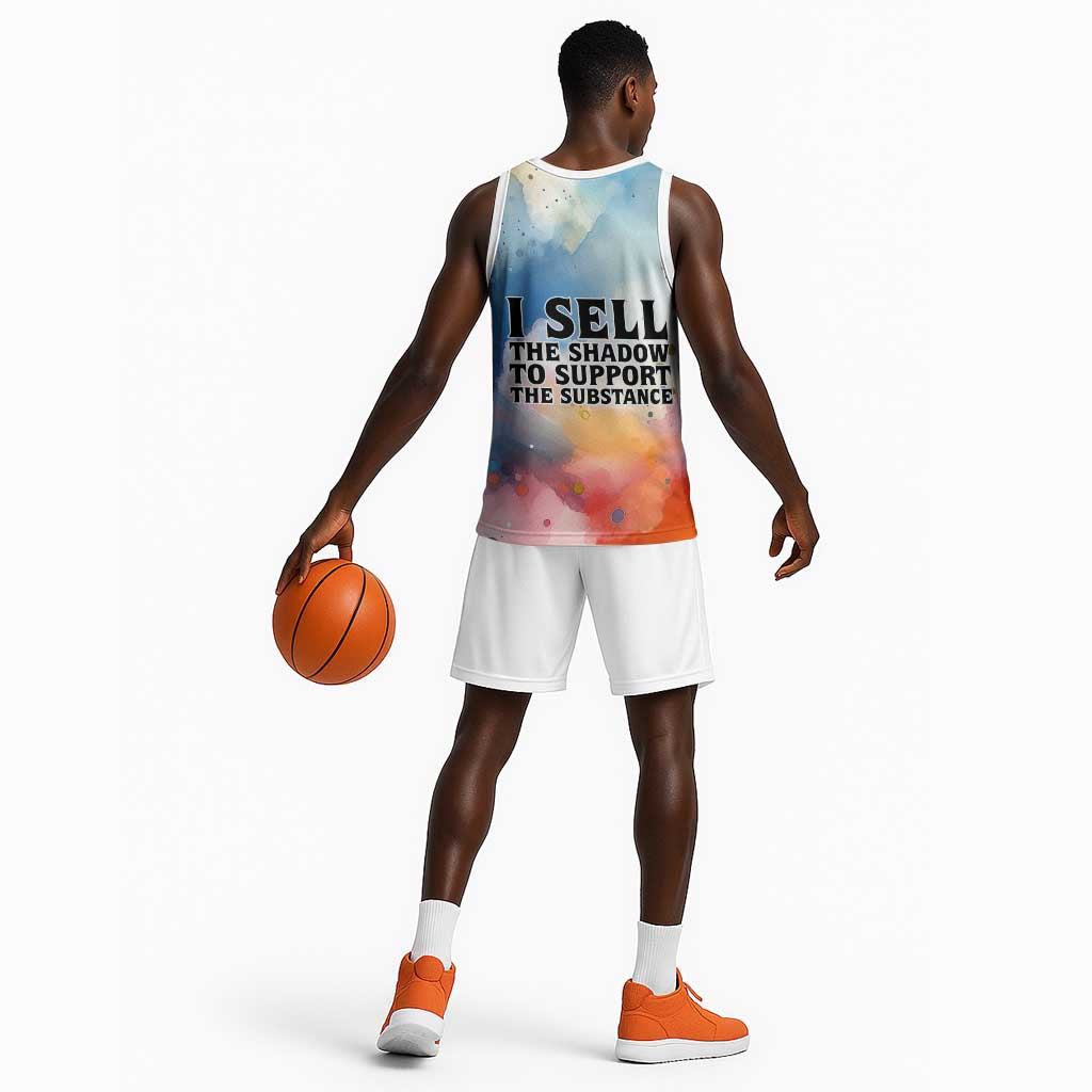 Sojourner Truth Basketball Jersey I Sell the Shadow - Abolitionist Legacy Watercolor Design - African Pride