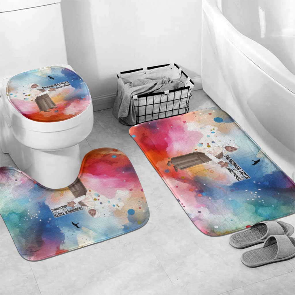Sojourner Truth Bathroom Set I Sell the Shadow - Abolitionist Legacy Watercolor Design - African Pride